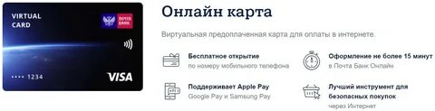 Банки выдающие виртуальные карты