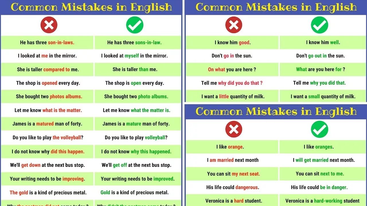 He knows english well. Common English mistakes. Common mistakes in English. Common Grammar mistakes. Common Grammar mistakes in English.