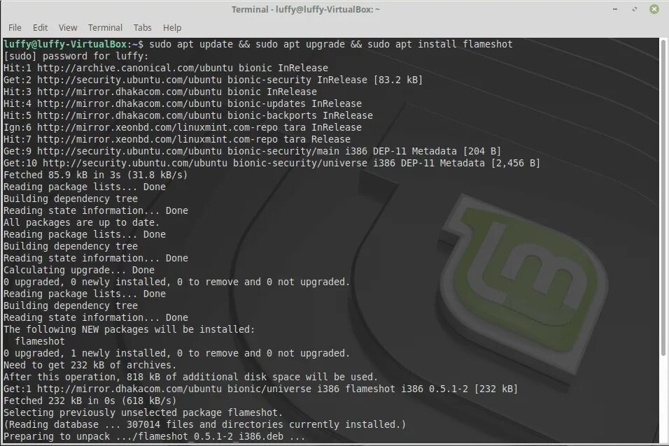 Apt update apt upgrade