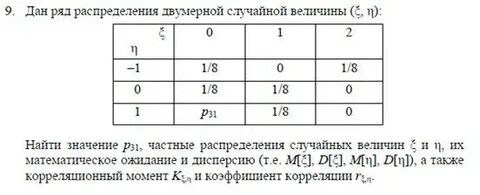 Калькулятор распределения случайной величины