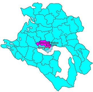Карта динской краснодарского края
