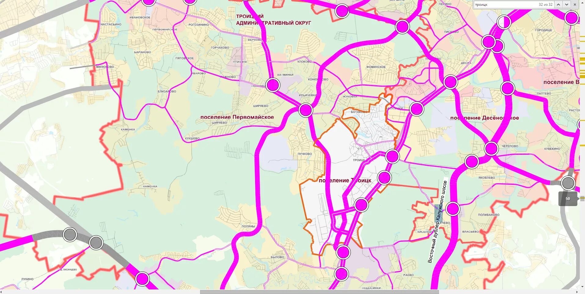 Развитие дорог москва. Генплан дорог поселение Первомайское новая Москва. План дорог новой Москвы до 2035. Генеральный план застройки Москвы ТИНАО. Поселение Первомайское новая Москва генплан.