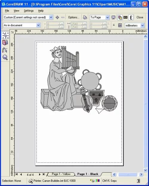 Coreldraw cut