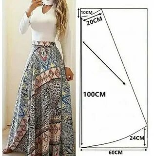 Юбка макси выкройка