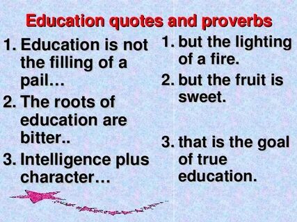 The roots of education are bitter