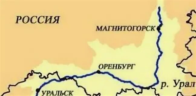 Река урал куда впадает и откуда вытекает. Река Урал на карте. Река Урал на карте России. Исток реки Урал на карте.