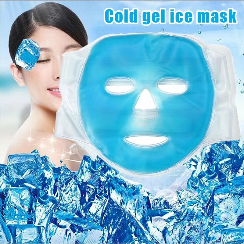 Охлаждающая маска для лица гелевая. Ледяная гелевая маска для лица. Маска для лица охлаждающая многоразовая. Гелевая маска для лица многоразовая. Ледяная маска читать