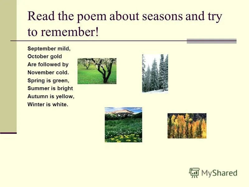 Seasons reasons. Poems about Seasons. Seasons poem. Poems in English about Seasons. Read about Seasons.