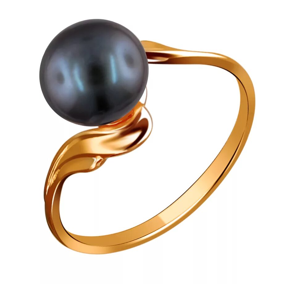 кольцо женское золото с черным жемчугом 585. золото 585 проба с черным жемчугом и фианитами. магазин золота 585 кольцо с черным жемчугом.