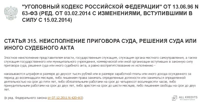 Злостное неисполнение решения. Ст 315 УК. Статья 315 уголовного кодекса. Статья 315 УК РФ. Неисполнение решения суда.