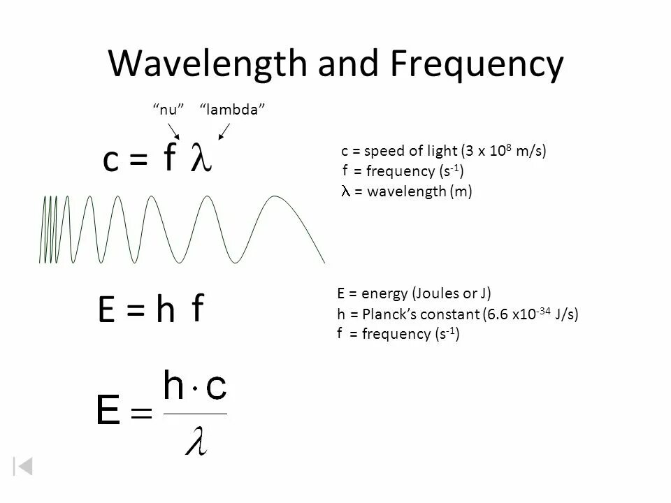 Длина волны 1 мм частота. E H C лямбда. E HV HC/лямбда. HC/лямбда формула. HC/E физика.