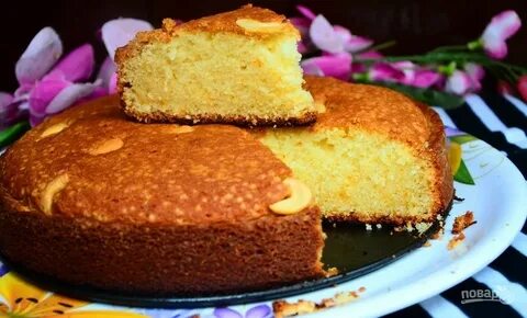 Пирог с молоком без масла