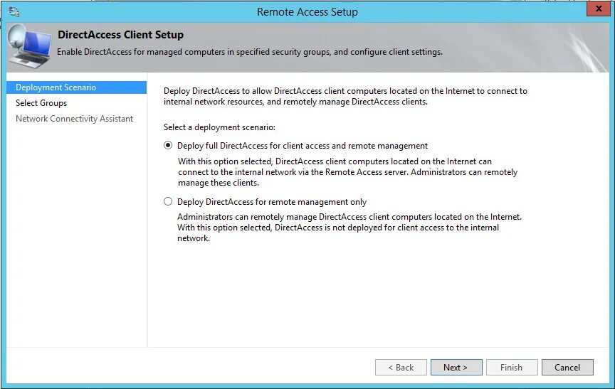 Managed only. Access client. Direct access Windows. Direct access Windows 10. Настройка службы печати Windows Server 2012 r2.
