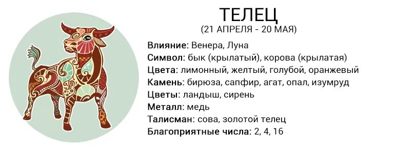 Тельцы мужчины май