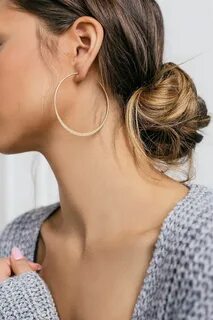 Серьги кольца крупные