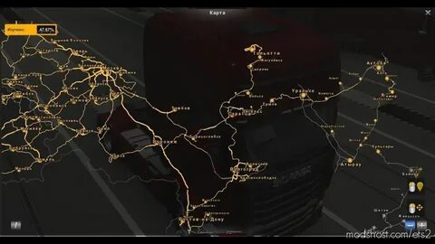 Карта rus map для ets 2
