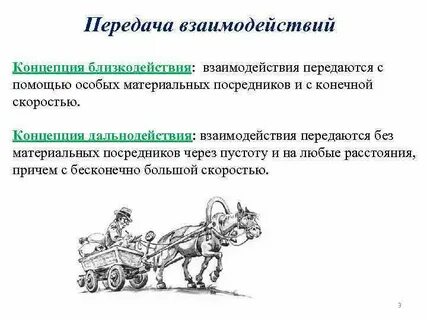 В чем состоит теория близкодействия