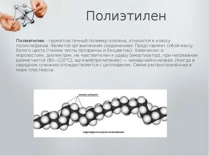 Структура полимера полиэтилена
