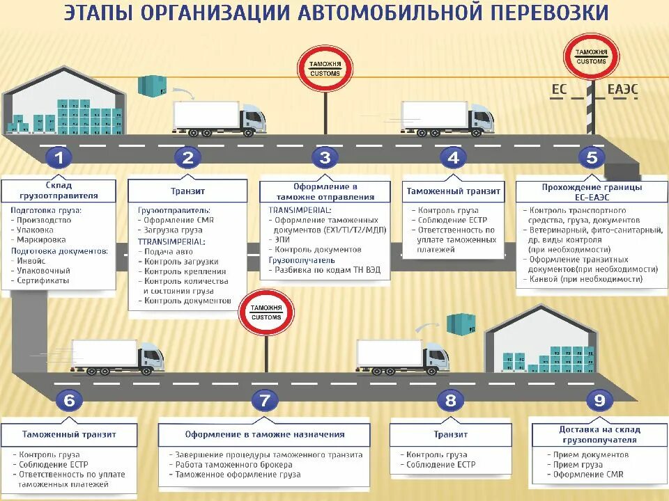 В соответствии с каким документом происходит. Этапы организации автомобильной перевозки. Схема перевозки грузов автомобильным транспортом. Схема транспортировки груза через таможню. Перевозке товаров автомобильным транспортом схема.