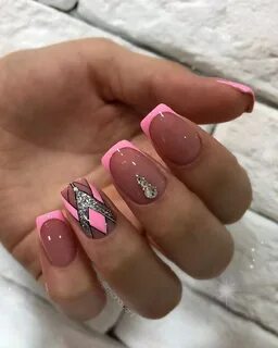 Маникюр квадратные ногти дизайн модный