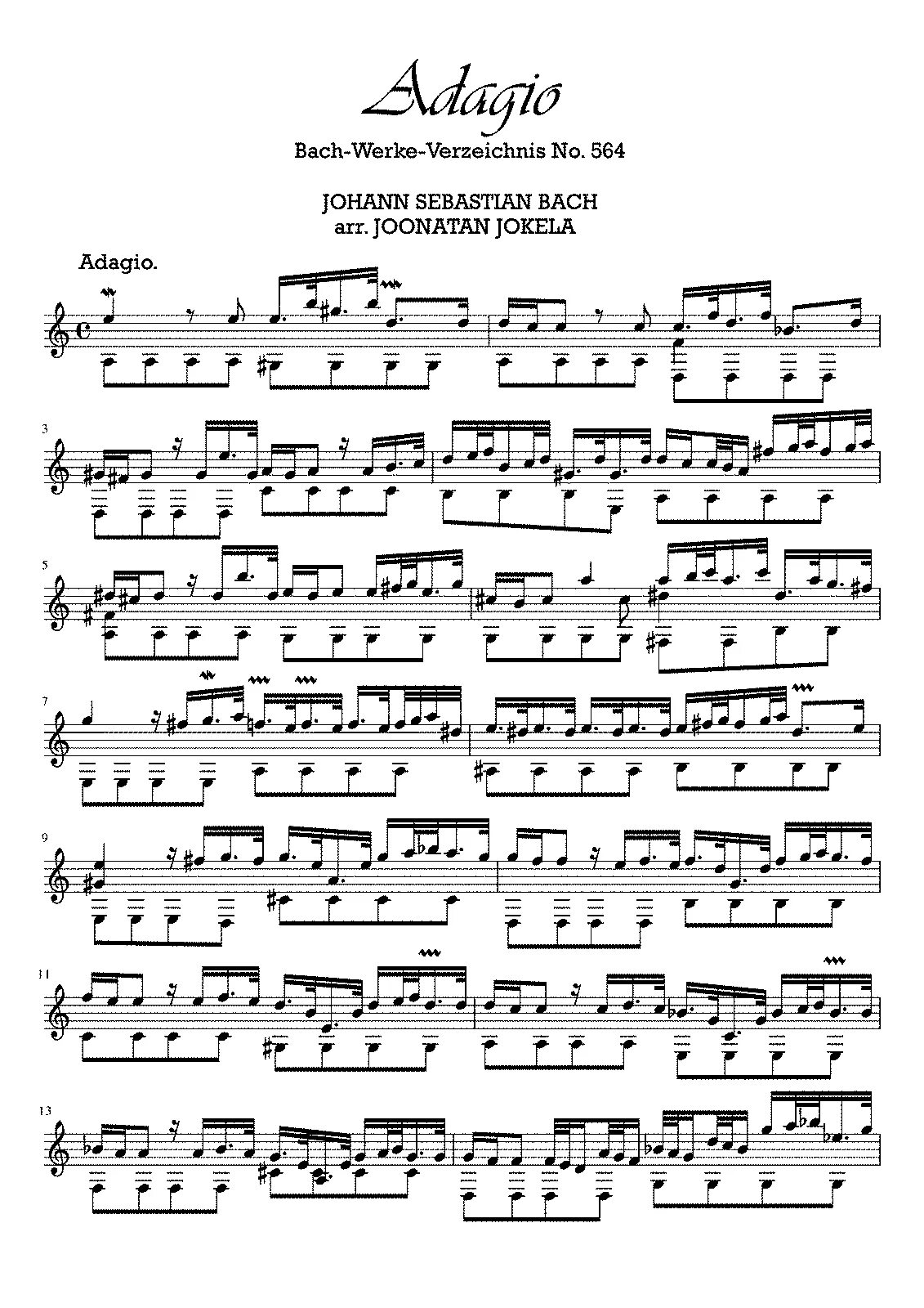 Бах марчелло адажио ре минор. Bwv 564 adagio гитара. бах токката до мажор. бах токката и фуга до мажор ноты. иоганн себастьян бах - шутка badinerie рукопись.