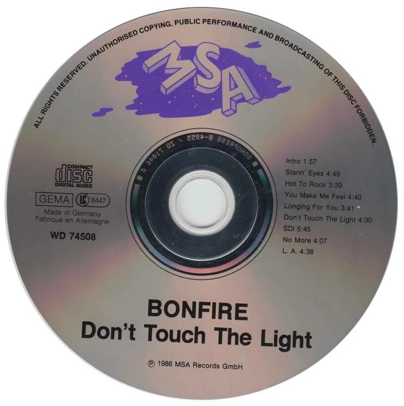 Touch песня speed up. Bonfire don't Touch the Light. Группа Bonfire. Bonfire don't Touch the Light обложка. Bonfire группа 1986.