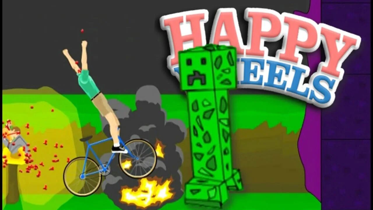 Видео funny game. Хэппи Вилс. Happy Wheels мод. Happy Wheels трактор. Игра funny Wheels.