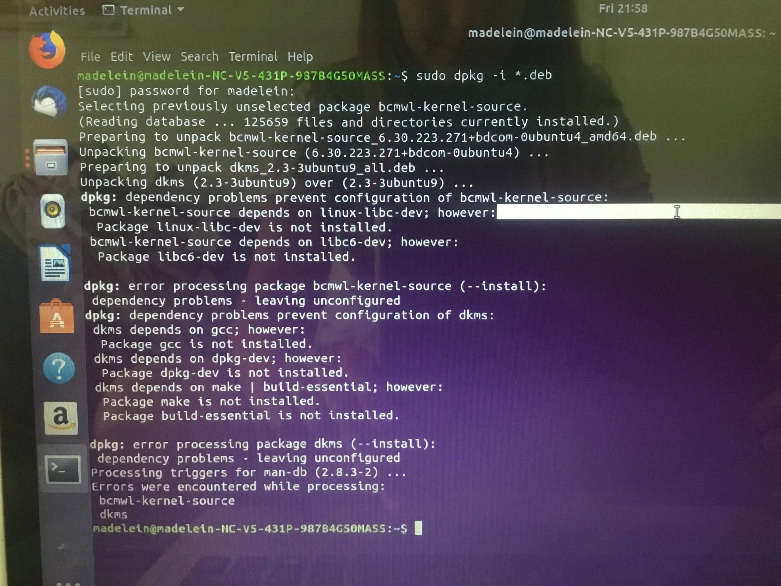 Ubuntu wifi адаптеры. No wifi adapter found ubuntu. not found при установке убунту. ubuntu server wifi install usb. error processing package linux-image-unsigned-5.11.0-20-generic (--install): dependency problems - leaving unconfigured.
