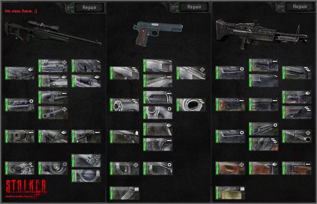 1. Сталкер народная солянка оружие. Сталкер зов припяти оружие. Сталкер мод на улучшение оружия. Сталкер арсенал оверхаул 3.