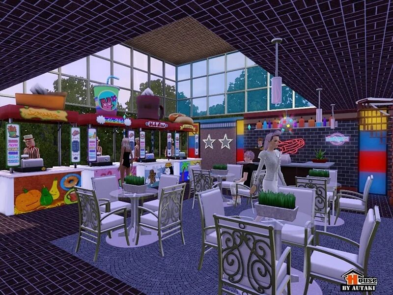 Банкетный зал симс 3. Бар симс 4. Симс 3 ресторан. Симс 3 ресторан. Кафе в симс 4 планировка.