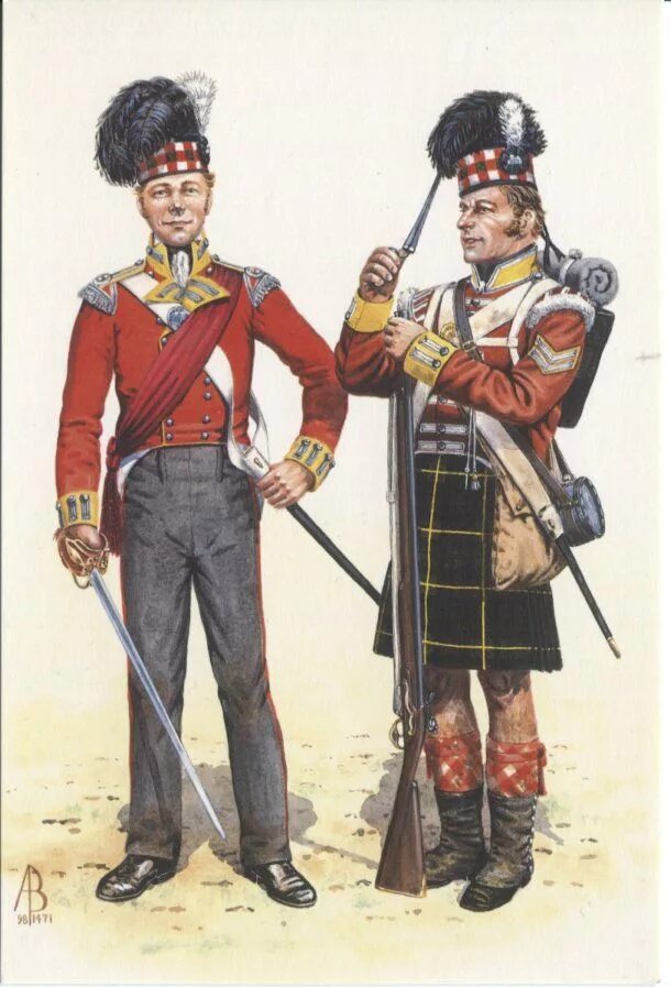 92nd Gordon Highlanders Regiment of foot. Униформа британской армии наполеоновские войны. Британские солдаты 1815. Униформа английской армии в наполеоновских войнах.