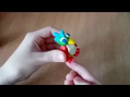 Попугай из воздушного пластилина