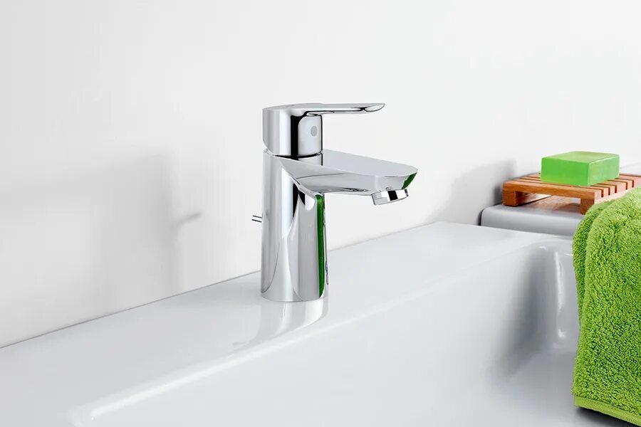 Раковины для ванной grohe. Grohe BAUEDGE 23330000. Смеситель Grohe BAUEDGE 23330000. Смеситель для раковины Grohe BAUEDGE, S-Size, хром (23330000). Смеситель Грое для раковины 23330000.