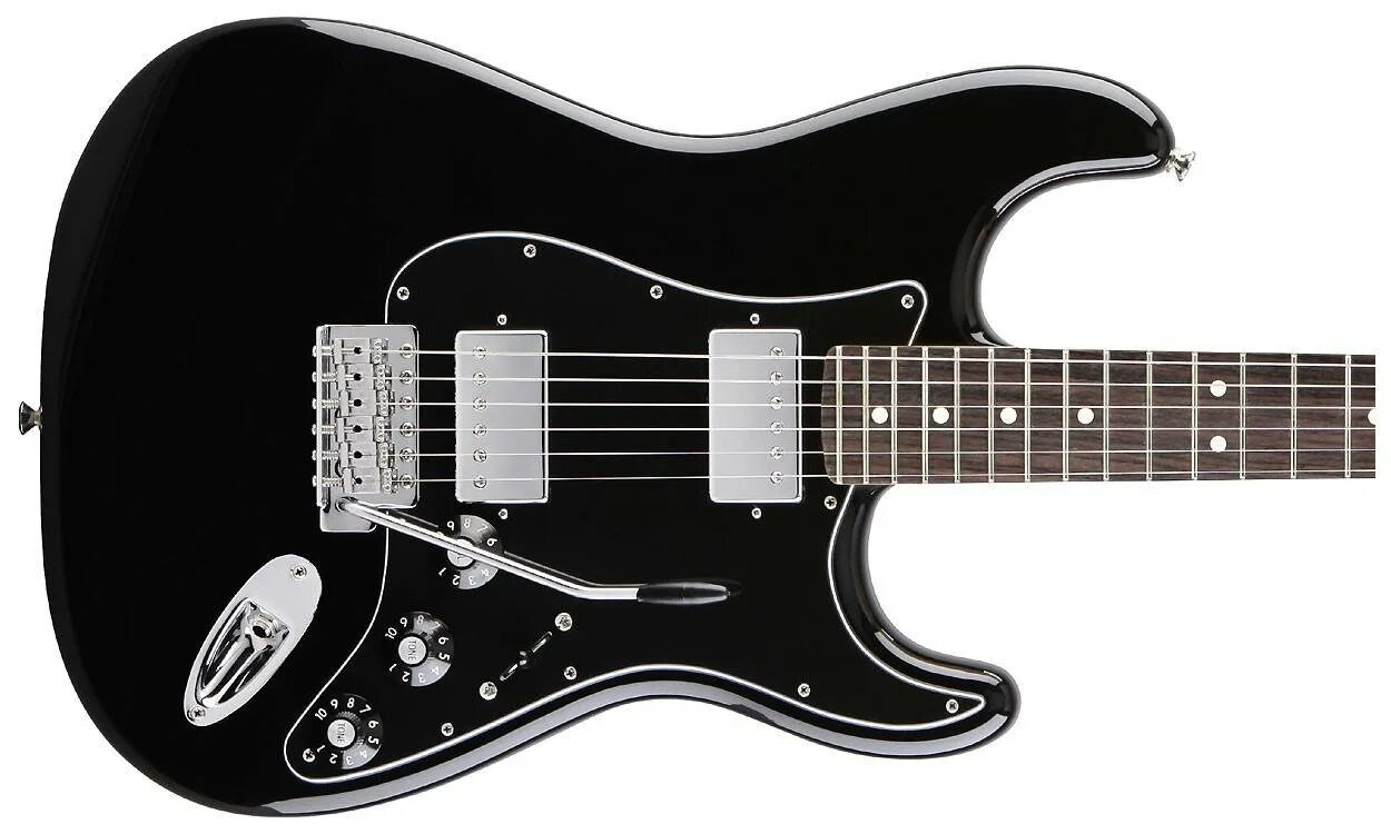 Зачем электрогитара. Электрогитара Fender Blacktop Jaguar HH. Stratocaster HH черный. Акустическая гитара с тремоло. Первая электрогитара.