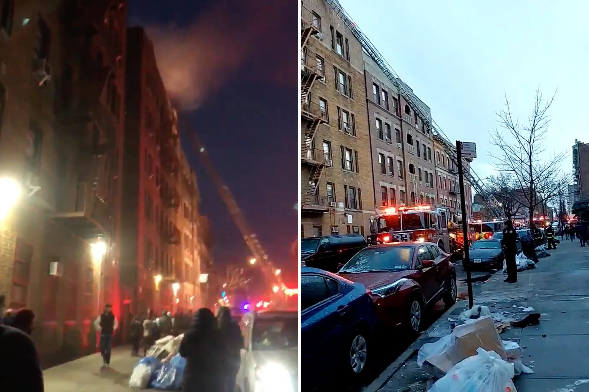The fire broke early this morning. Утро в Bronx. Нью Йорк Бронкс 1990.