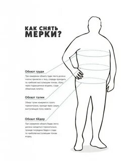 Мерки для мужчины