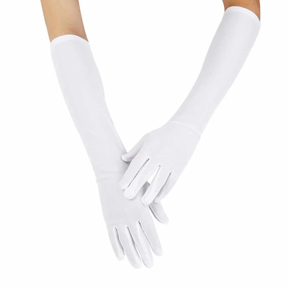 24 белых перчатки и 20 черных. Перчатки женские длинные. Перчатки до локтя. Белые перчатки женские длинные. Перчатки атласные длинные.