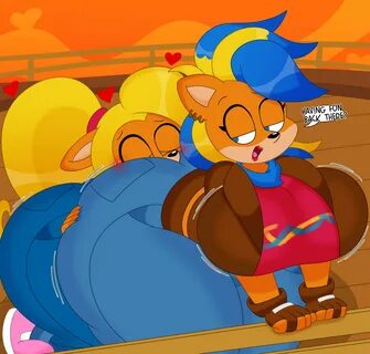 3barts, coco bandicoot, tawna bandicoot, crash (series), 2girls, anthro, as...