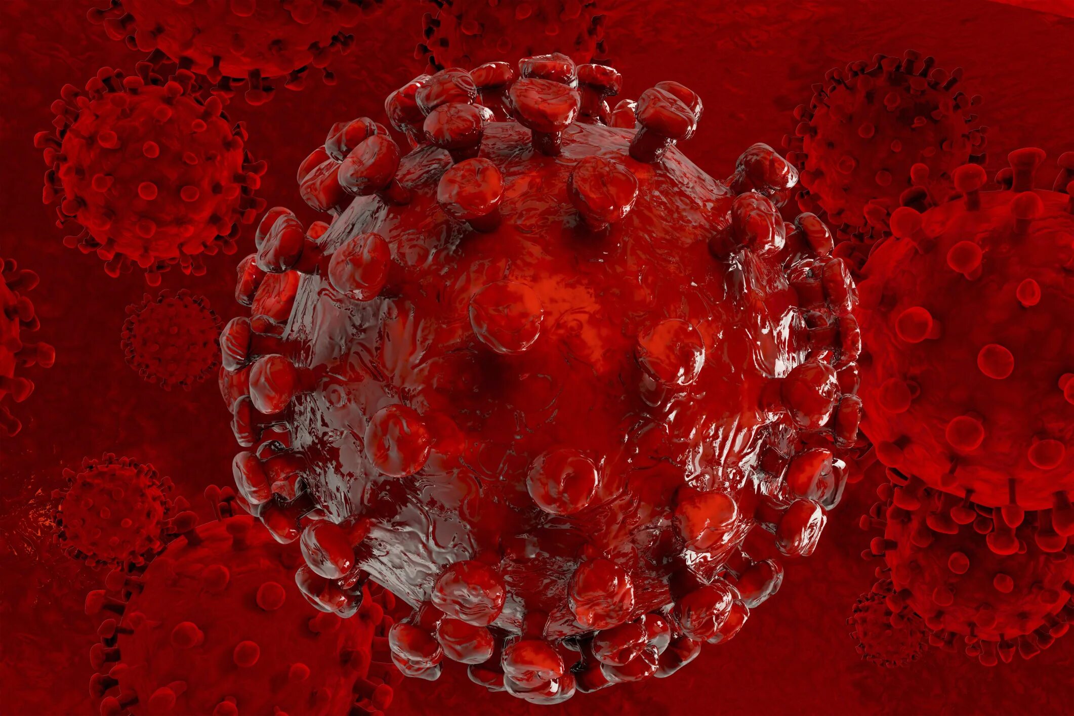 Кровь на иммунодефицит. Вирус ВИЧ. Красный вирус.