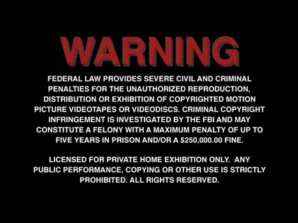 Warning video