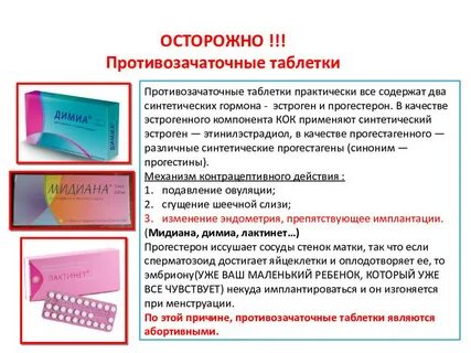 Как противозачаточные влияют на женщину
