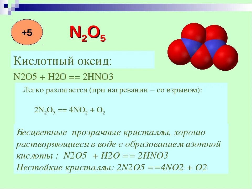 Химическое соединение n2o5