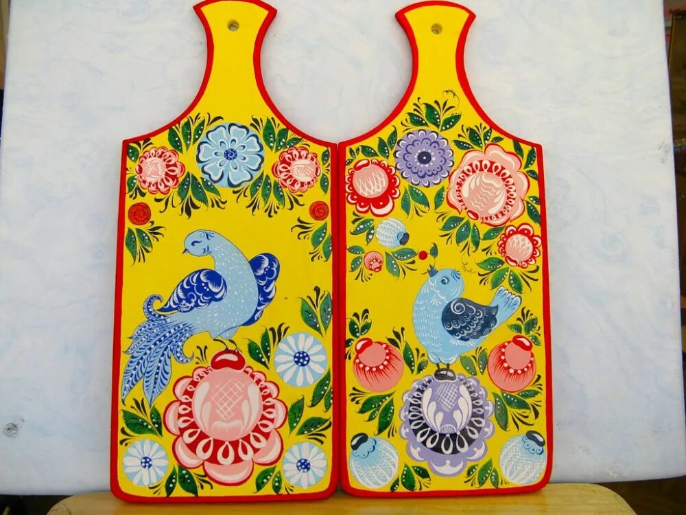 дымковская городецкая роспись