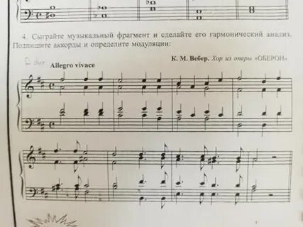 Разрешение музыкального фрагмента