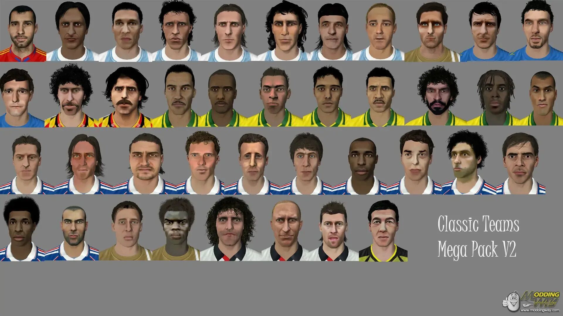 FIFA 15 Classic face Pack. Классическая команда ФИФА 11. ФИФА 12 классические игроки. PES 2009 "Mega face Pack.