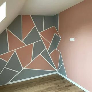 Покраска стен геометрические фигуры (62 фото) .