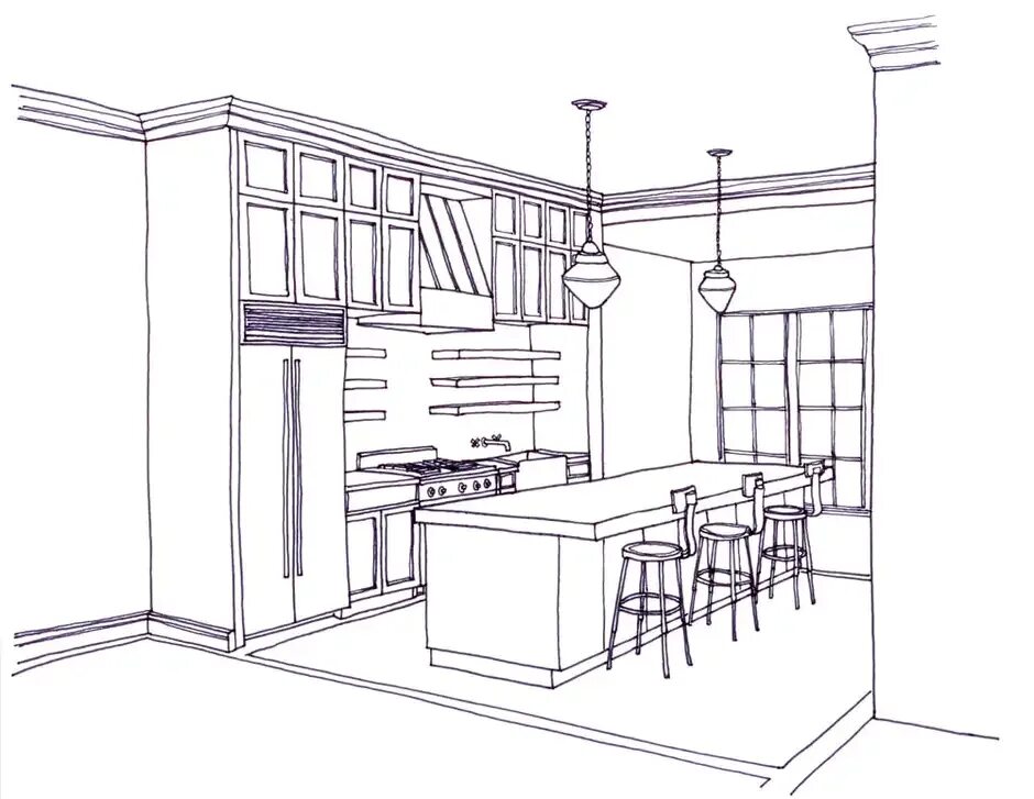 Рисунки цветов карандашом. Эскизы мебели для кухни. Зарисовки интерьера кухни. Рисунок современного дома. Демон рисунок карандашом.