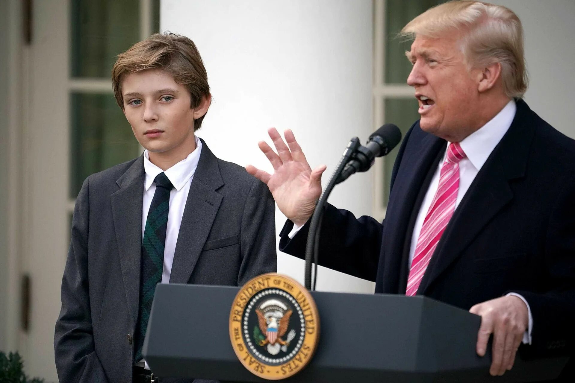 Младший сын трампа. Бэррон трамп. сын трампа бэррон. байрон трамп.