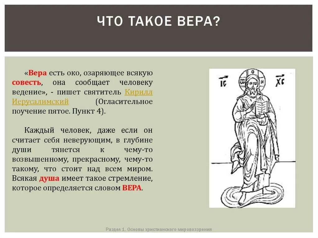 Что отличает веру от. Вра.