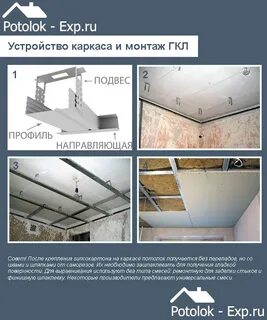 Расстояние профилей гипсокартона потолке